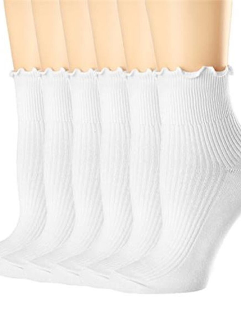 Women Ruffle Socks Cotton Ankle Socks Lace Frilly Cute Breathable Socks
